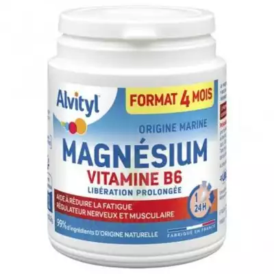 Alvityl Magnésium Vitamine B6 Libération Prolongée Comprimés Lp Pot/120 à Bassens